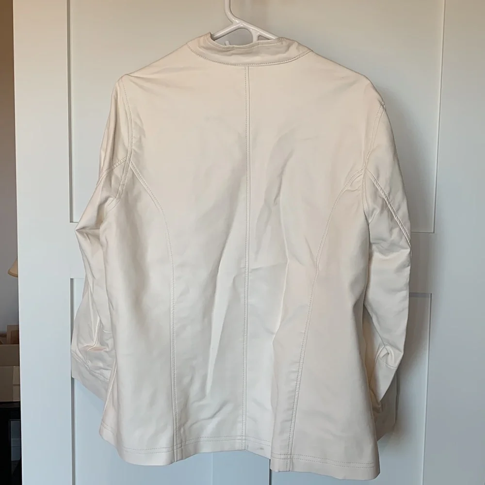 CJ Banks • leather look jacket